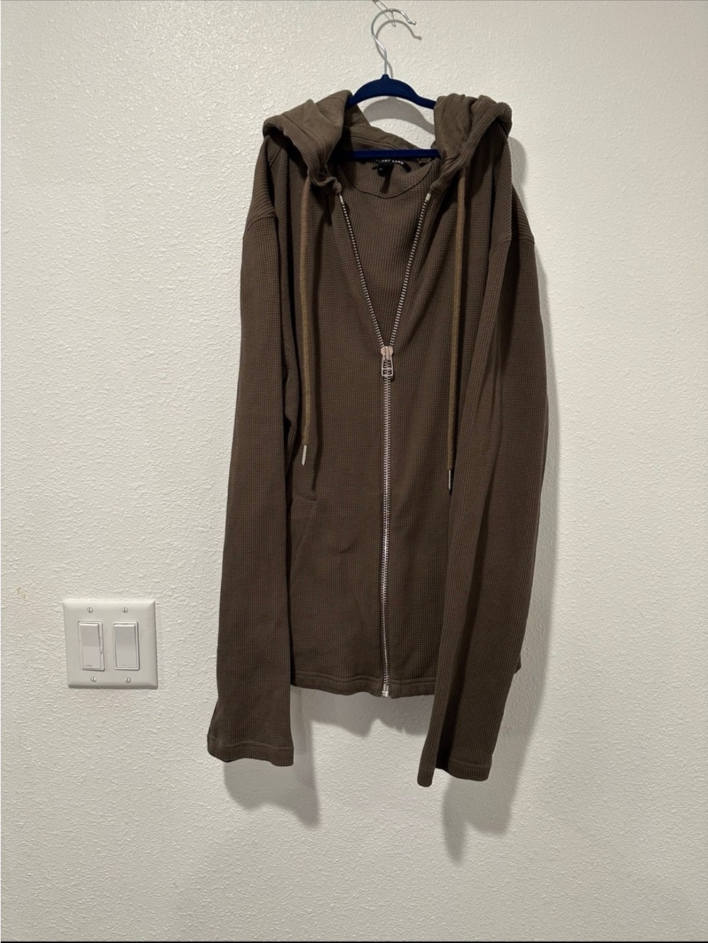 helmut lang waffle sweater size medium